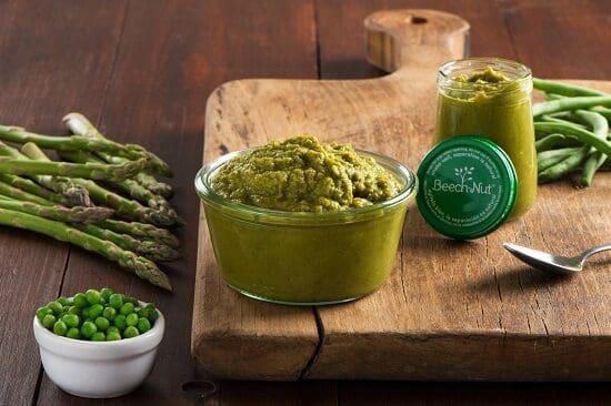 Peas, Green Beans and Asparagus puree