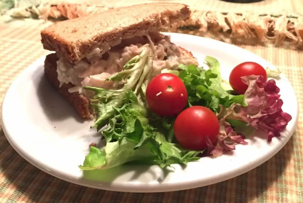 Fruity Chicken Salad on Whole Wheat