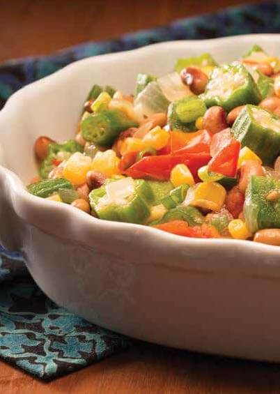 Black-Eyed Peas and Okra