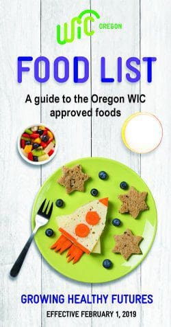 wic approved foods list
