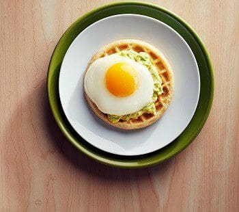 Avocado and Egg Waffle Topper