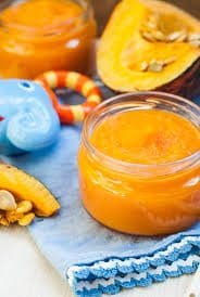 Puré de Calabaza y Manzana
