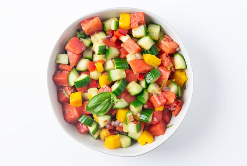 Dr Yum Project Cucumber Watermelon Salsa