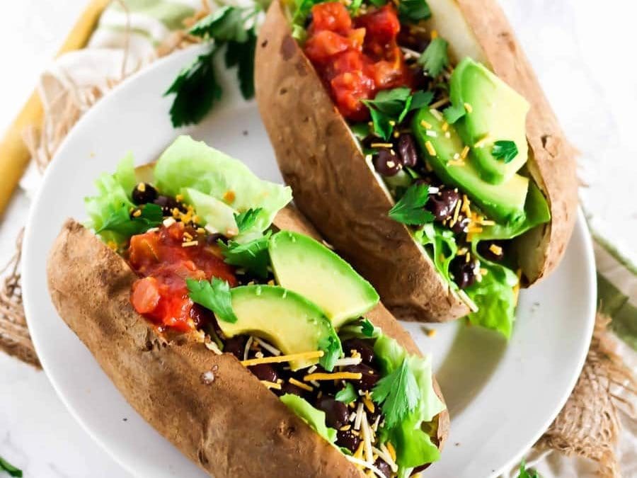 Taco Stuffed Baked Potatoes
