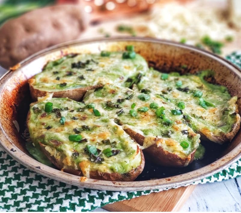 WIC Recipe - Green Veggie Twice Baked Potatoes