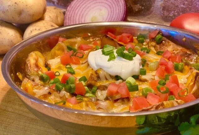 Green Chili Enchilada Potatoes