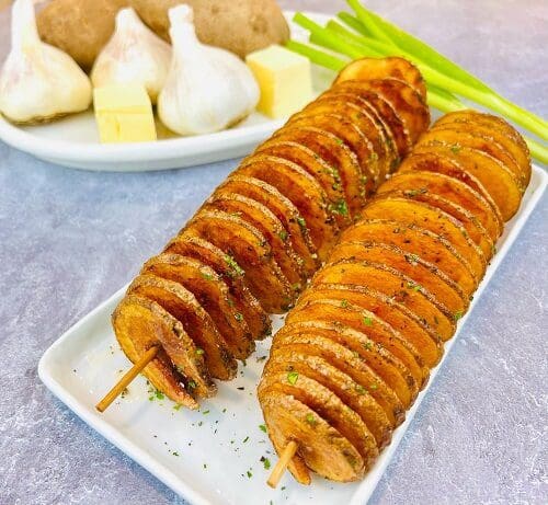 Skewered Potato Twisters