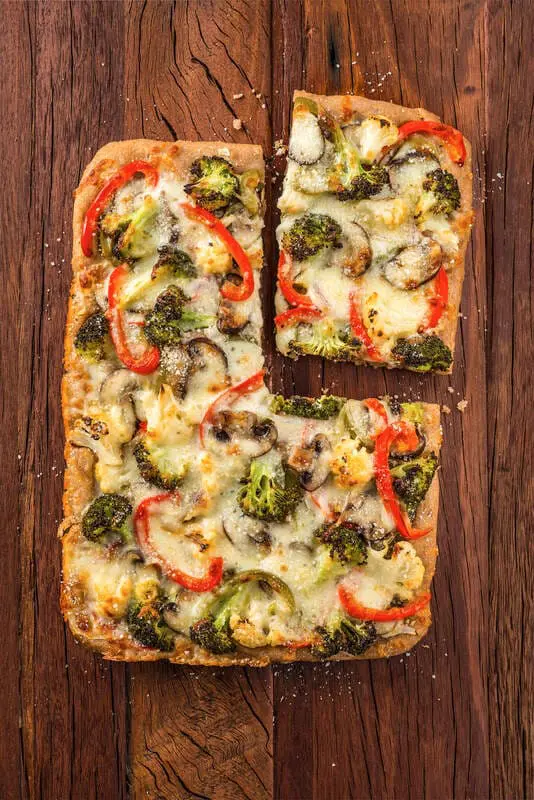 WIC Roasted Vegetable Whole Wheat Pizza