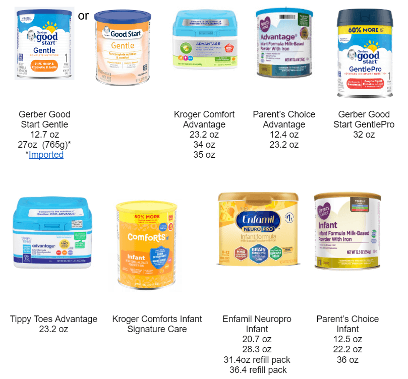 Wic approved best sale gerber baby food