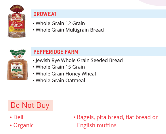 CO WIC whole grains