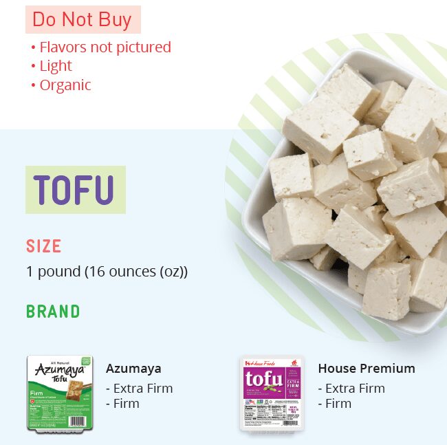 CO WIC soy and tofu