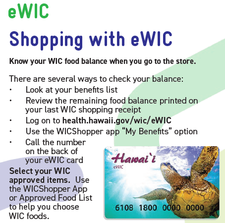 HI WIC shopping