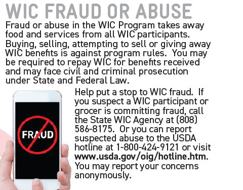 HI WIC Fraud