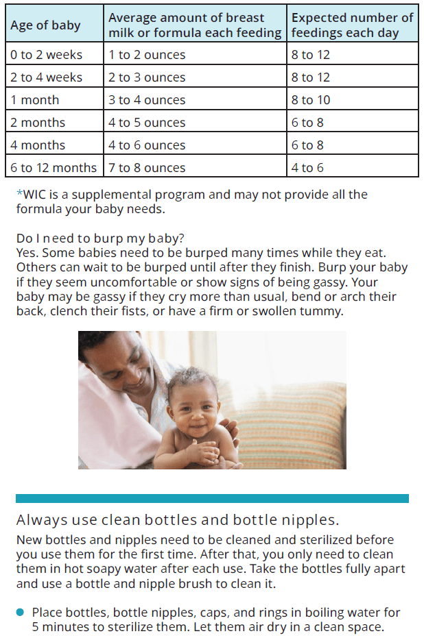 UT WIC feed bottle safely