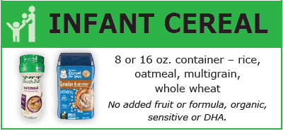 ND WIC infant foods