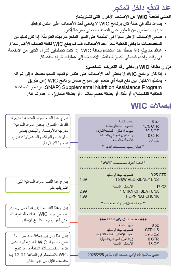 WA WIC Arabic