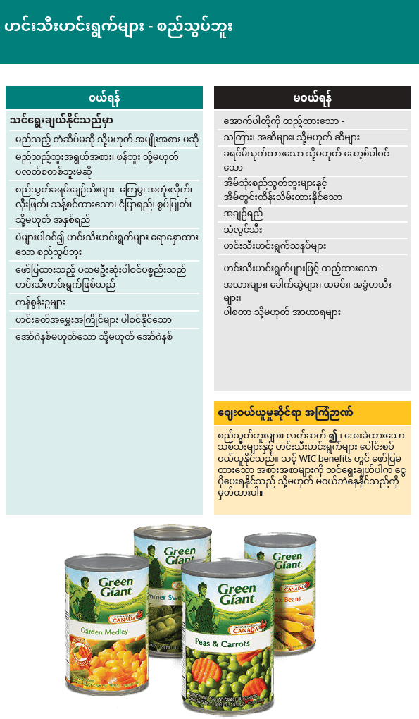 WA WIC Burmese