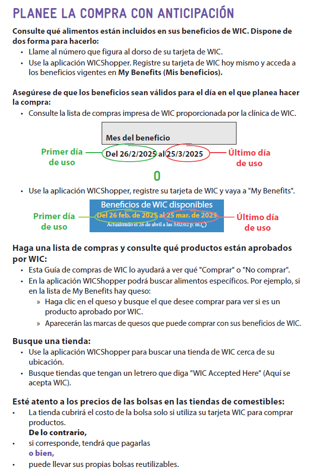 WA WIC Spanish