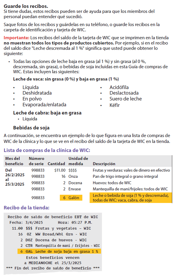 WA WIC Spanish