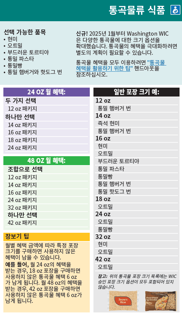 WA WIC Korean