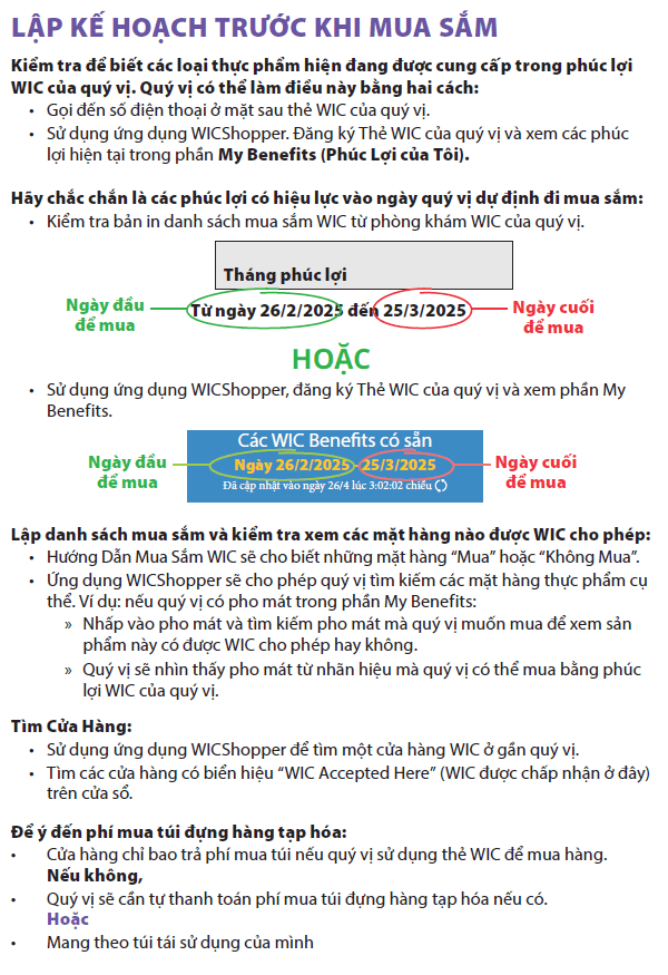 WA WIC Vietnamese