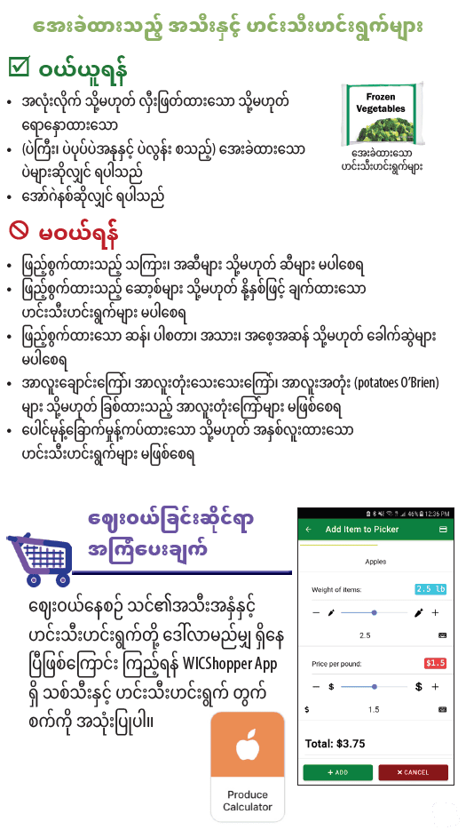 OR WIC Burmese
