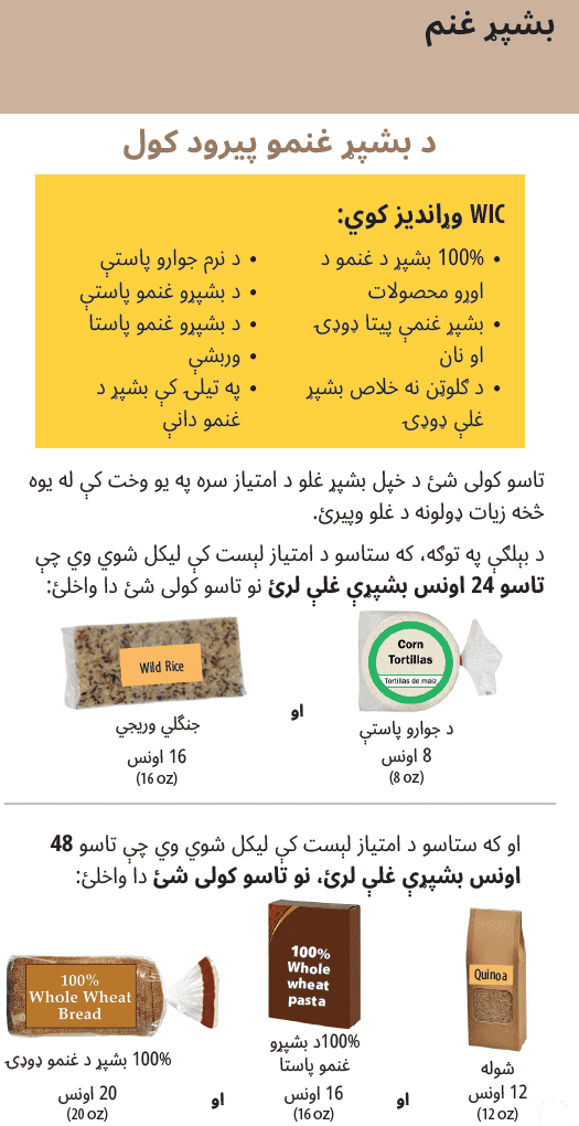 OR WIC Pashto
