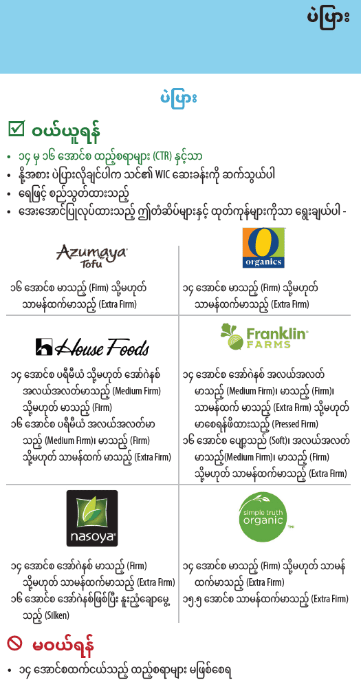 OR WIC Burmese