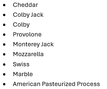 NE WIC cheese
