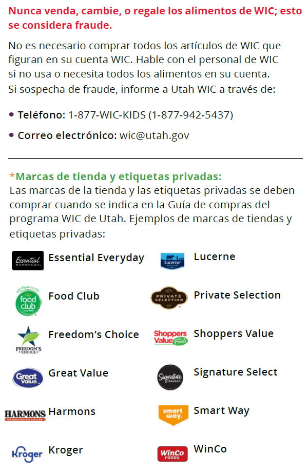 UT WIC image Fraude al programa WIC