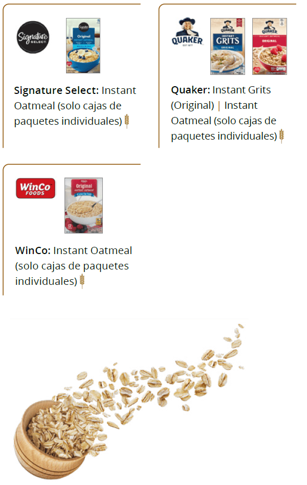 UT WIC cereal
