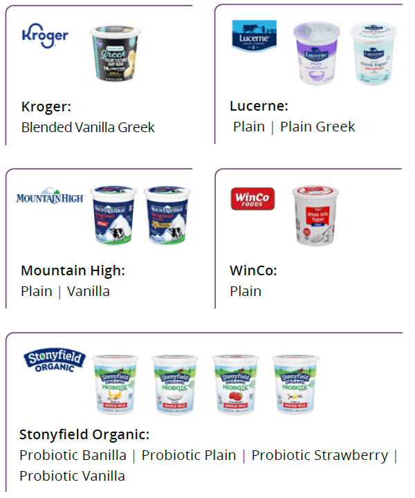UT WIC Yogur