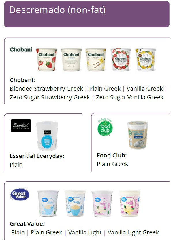 UT WIC Yogur