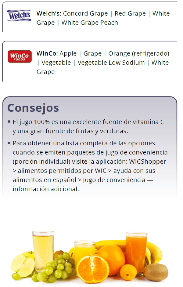 UT WIC Jugo