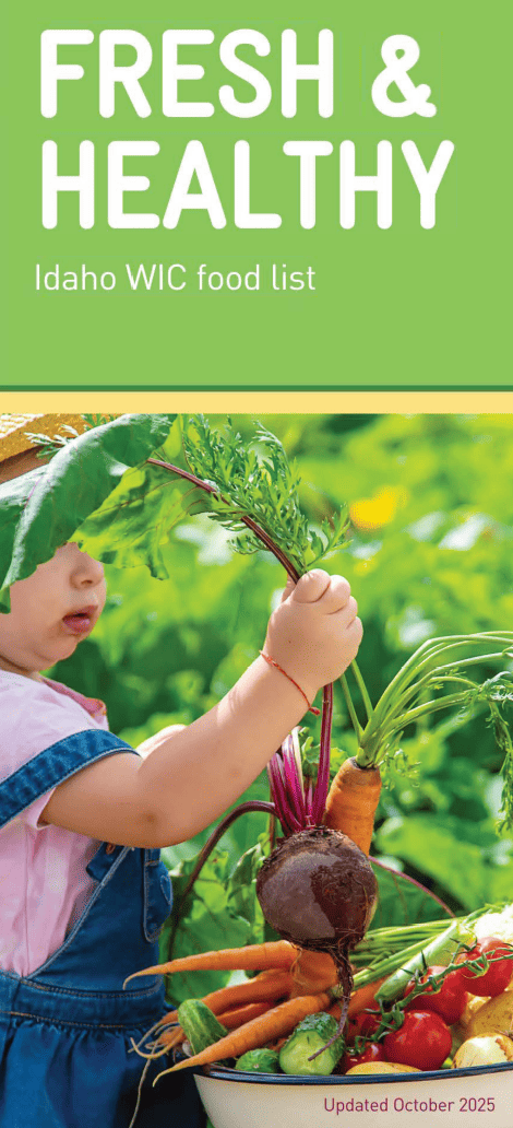 ID WIC food list cover page