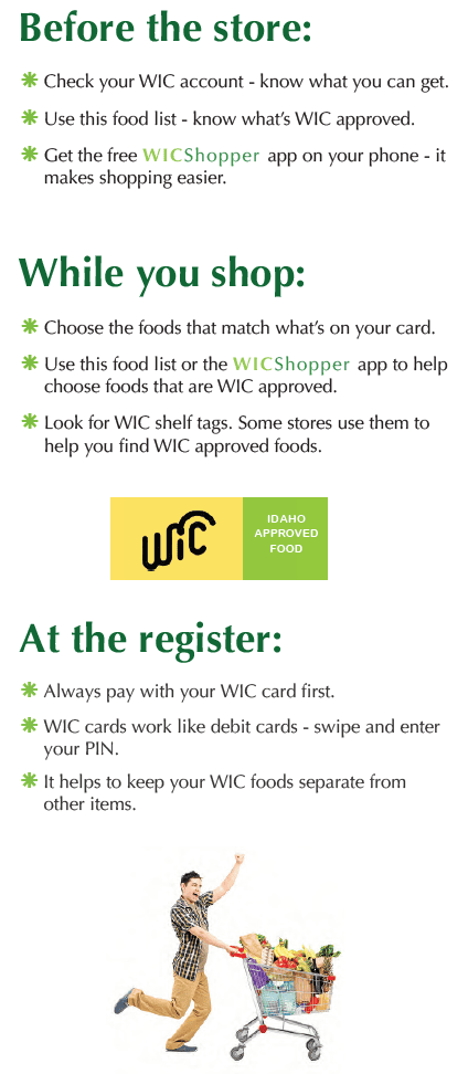 ID WIC food list hints and tips