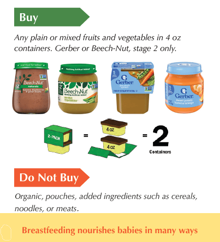 ID WIC food list infant foods
