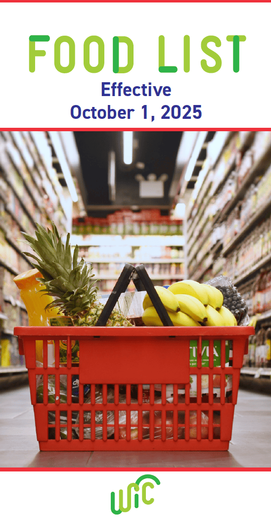ITCA WIC Food list header