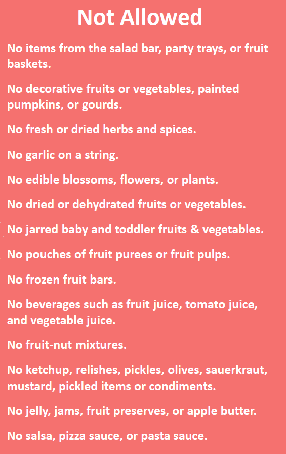 NH WIC fruits and vegetables