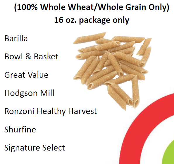 NH WIC Brown Rice, Oatmeal and Whole Wheat Pasta