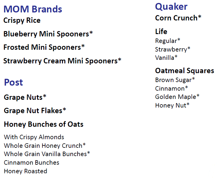 NH WIC cereal