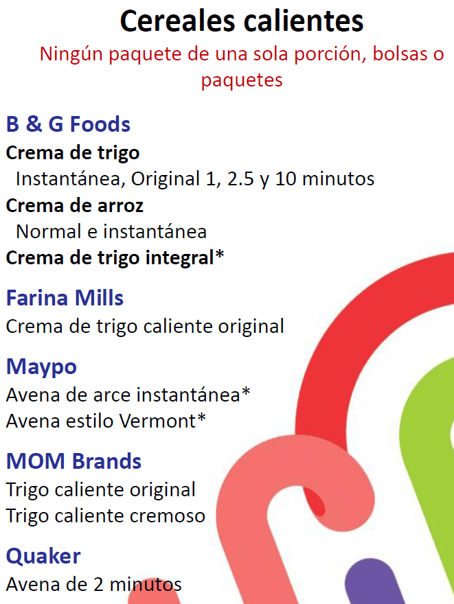 NH WIC Cereales