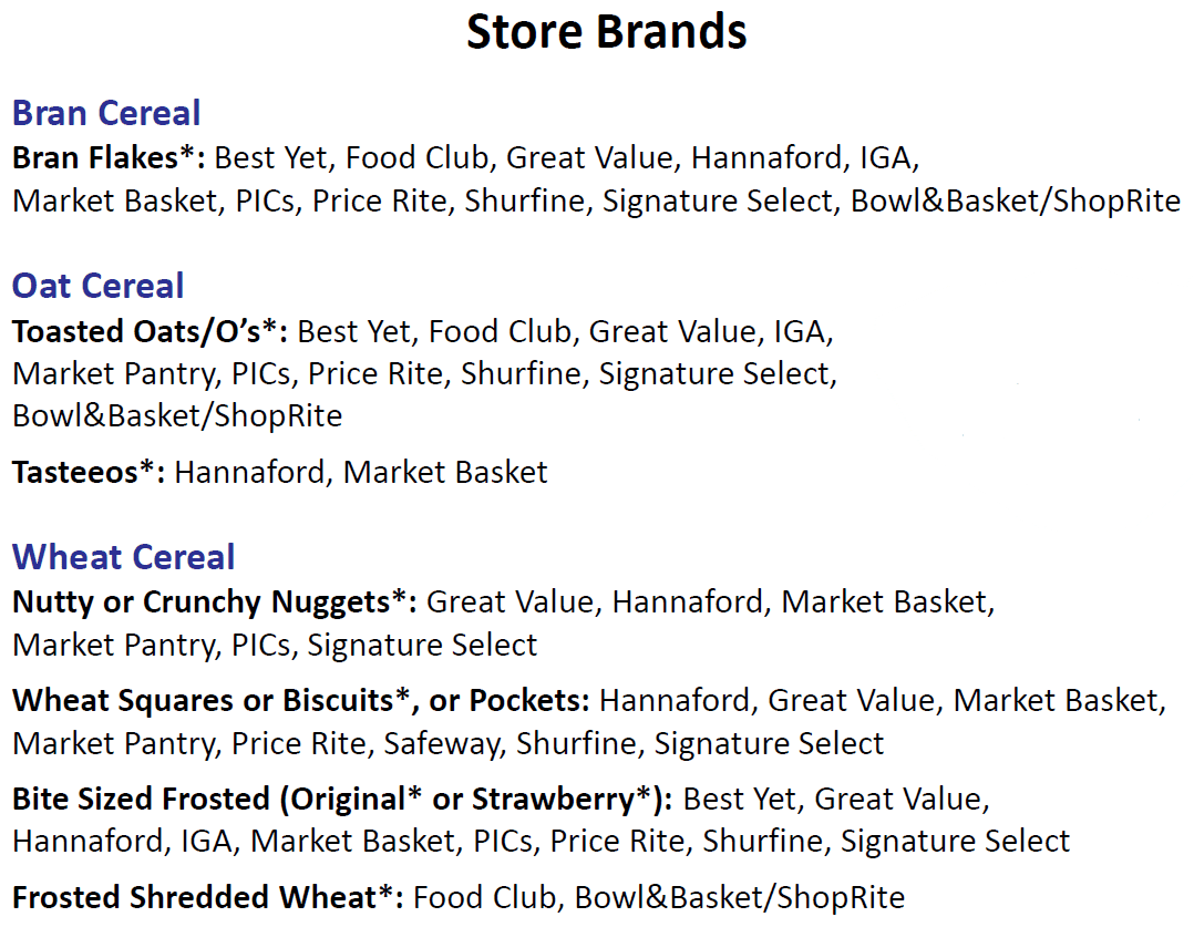 NH WIC cereal