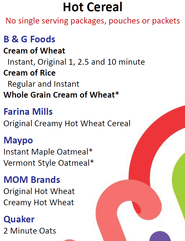 NH WIC cereal
