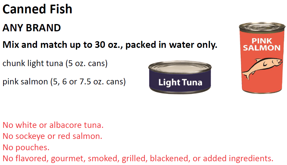 NH WIC Eggs and Canned Fish
