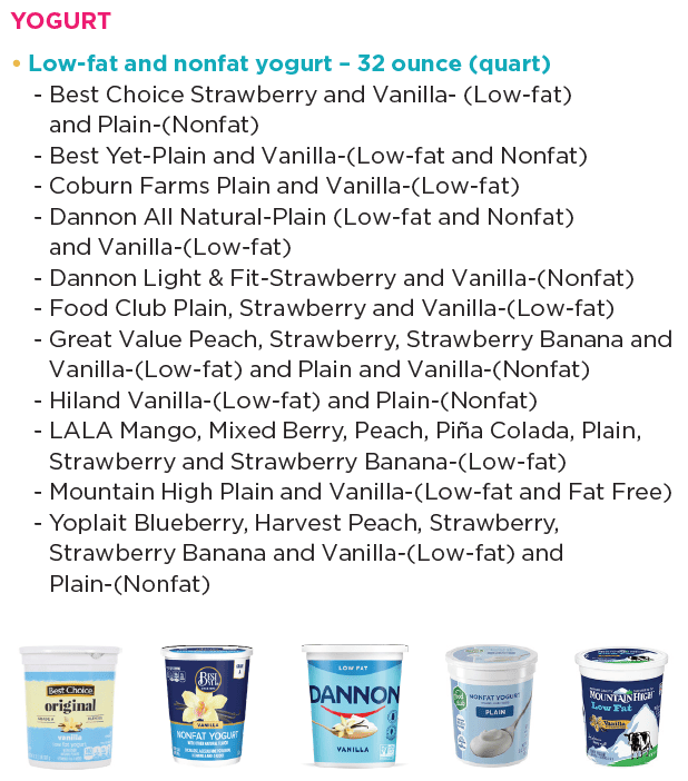 Chickasaw WIC yogurt image