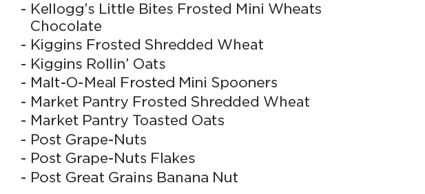 Chickasaw WIC cereal image