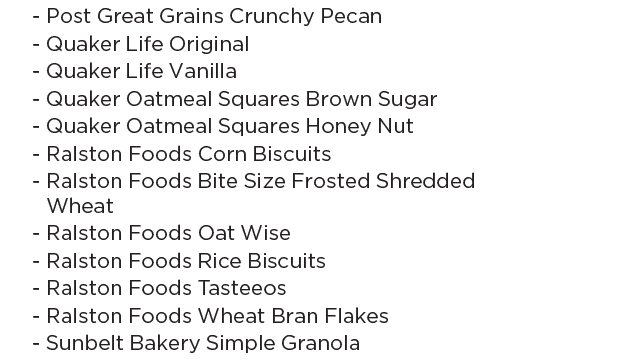 Chickasaw WIC cereal image