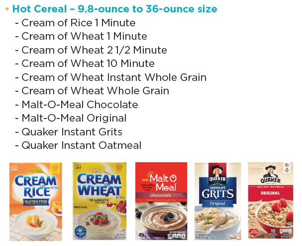 Chickasaw WIC cereal image