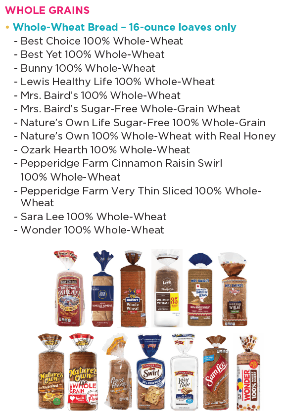 Chickasaw WIC whole grains image